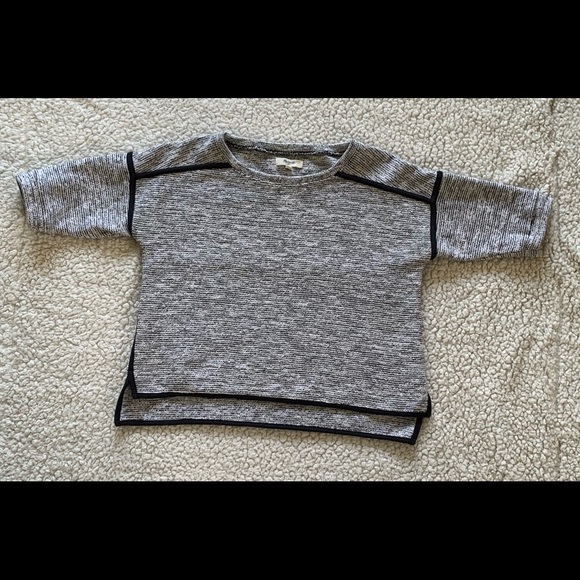 Madewell sculpture crop sweater top chunky JCrew - Picture 4 of 12